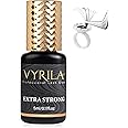 Eyelash Extension Glue-VYRILA 0.5-1 Sec Drying Time (0.17fl.oz/5ml) Waterproof Eyelash Glue-Extra Strong Lash Extension Glue-Up to 7 Weeks Black Adhesive for Eyelash Extensions Professional Use Only