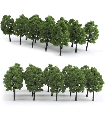 50 Supports Pour Arbres Miniatures BESPORTBLE – Base Plastique Robuste Pour Maquettes Architecturales, Paysages Ferroviaires Et DIY
