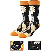 HAPPYPOP Funny Gifts for Men - Dad Music Golfing Guitar Bowling Republican Husband Socks