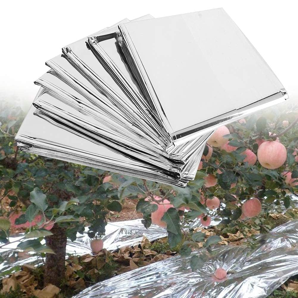 2Pcs Plant Reflective Film Plant Growth Mylar Films 82.7×47.2inch High Reflective Garden Greenhouse Covering Foil Sheets Reflective Covering Foilsheets for Garden to Increase Plantgrowth
