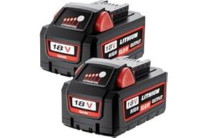 Sunmokite 2Pack 18V 12000mAh Replacement for Milwaukee M-18 Battery Compatible with Milwaukee 12.0Ah Lithium Ion Battery and 18 Volts Cordless Power Tools