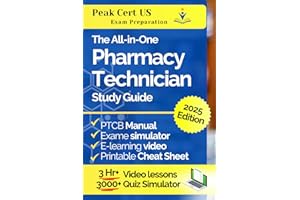 Pharmacy Technician Study Guide.: Complete Exam Prep with PTCB Manual, Realistic Exam simulator with 3000+ Q&A, Step-byStep V