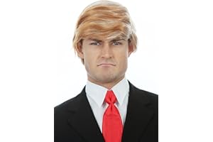 ALLAURA Iconic Blonde Comb-Over Wig – Funny Costume Hairpiece for Adults – Realistic Halloween & Party Wig for Men & Women – Ideal for Costumes, Cosplay, Events, and Skits