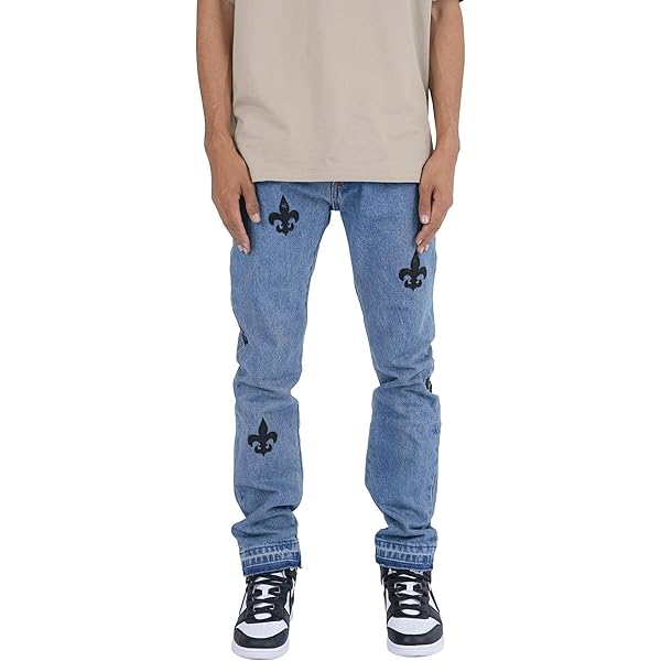 mnml Men's B574 Zipper Flare Denim - Blue, 28 at Amazon Men's
