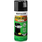 Rust-Oleum High Heat Ultra Semi-Gloss Black Spray Paint | Up To 1200&deg;F Protection, Grills, Smokers &amp; Stoves, Rust Resistant Finish, Corrosion Resistant, 12 Oz