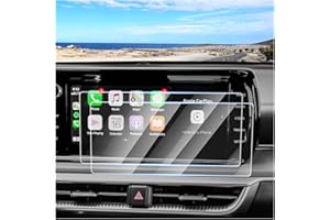 Canvcle 2PCS Screen Protector for 2021-2024 Kia K5 LXS/GT-Line/EX/GT Accessories, 10.25 Inch Navigation Screen Tempered Glass Touchscreen Protector Navigation Screen Cover Protective Film
