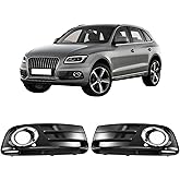 GearUp 1 Pair Front Driving Fog Light Bezel Cover for Audi Q5 2013-2016 Replaces 8R0807682J, 8R0807681M