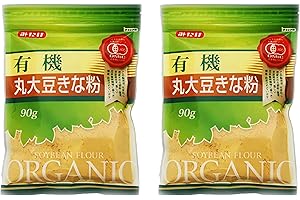 EARTHINK Mitake Kinako Powder, JAS-Organic Certified Soybean Powder, Japanese Soybean Flour (Pack of 2)