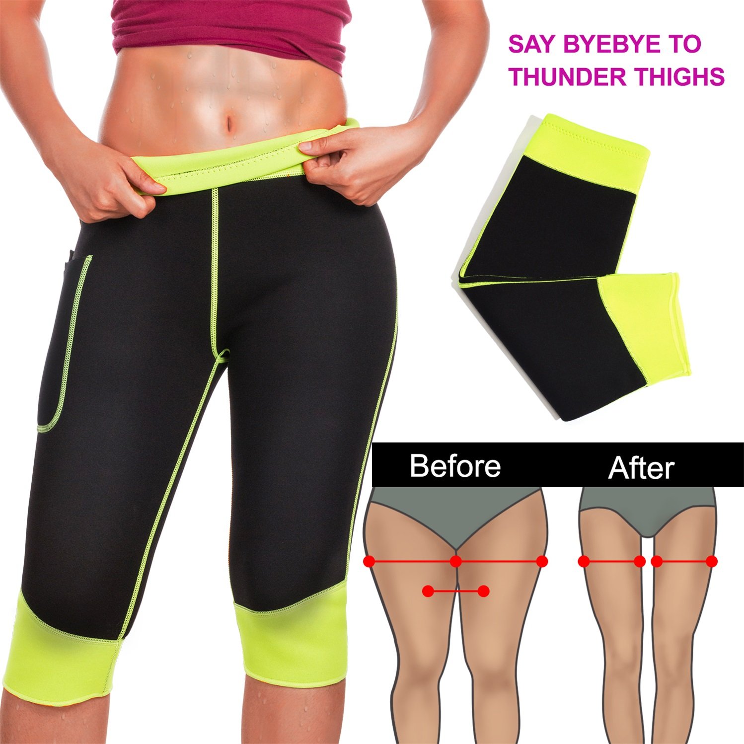 Hot Neoprene Sauna Sweat Pants 