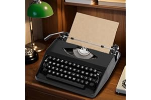 MGXHSHIX [Limited Edition - Discontinued] Vintage Manual Typewriter (Artisan Restored Collector's Piece) — Timeless Mechanical Aesthetic Heirloom/STEAM Educational Tool/Retro Writing Relic (Black)
