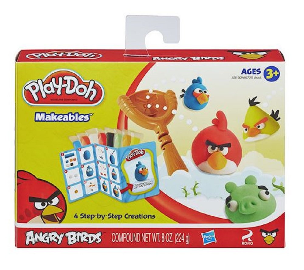 angry birds play doh