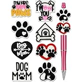 8Pcs Silicone Focal Beads for Pens – Premium Soft, Durable Beads for Custom Pen Making, DIY Craft Projects, and Personalization – Assorted Colors and Designs (Dog)