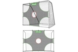 Wosofe Soccer Goal Target Soccer Training Equipment Net with Scoring Zones Improve Kick Practice Shooting and Goalshot Accuracy Training