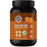 Stellar Labs Whey Protein Powder with BCAA's & Whey Isolate | Certified Low FODMAP, Non GMO, Gluten Free, Soy Free, Low Carb, Keto, with Stevia | All Natural Lean Post Workout Shakes | Salted Caramel
