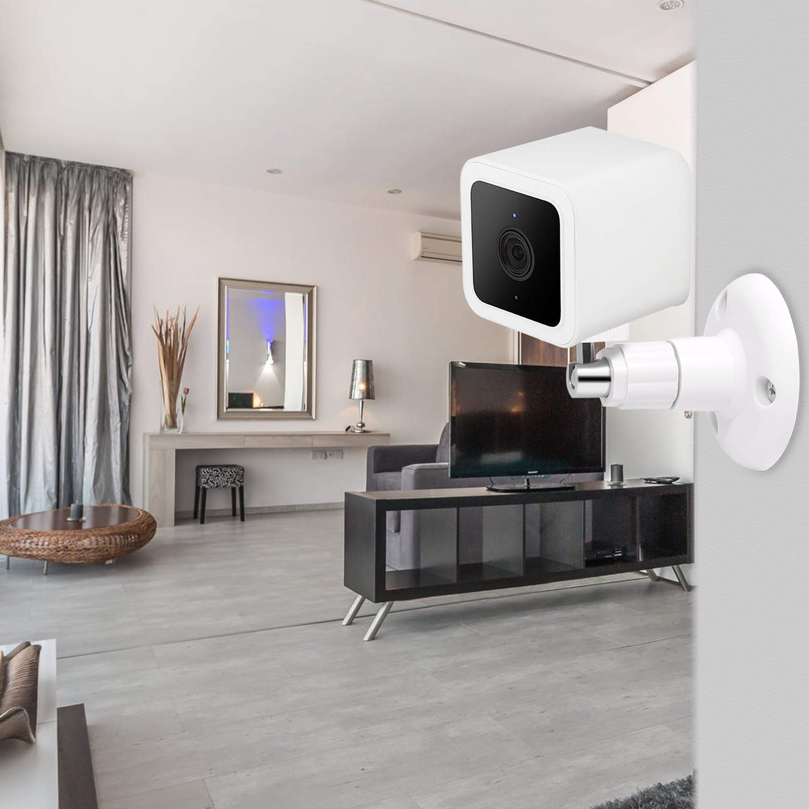 Liphontcta Wall Mount Compatible with WyzeCam V3/WyzeCam Pan/Wyze Cam Pan V2, Adjustable Indoor Outdoor Mount Bracket for WyzeCam V3/WyzeCam Pan/WyzeCam Outdoor or Other Cam with Same Interface 3 Pack