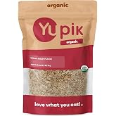 Yupik Organic Barley Flakes, 2.2 lb (35.2 oz), Non-GMO, Vegan, Kosher, Steamed, Rolled &amp; Lightly Roasted Whole Barley Grains, Source of Fiber &amp; Iron, Alternative to Oats, Ideal for Cooking &amp; Baking