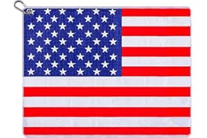 BOTOGIFT Funny Golf Towel, Printed Golf Towels for Golf Bags with Clip, Golf Gift for Men Husband Boyfriend Dad, Birthday Gifts for Golf Fan - USA Flag