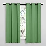 NICETOWN Froest Green Blackout Curtains 48 inches