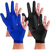 Aruicheng Billiards Glove 2 Pcs Three Finger Pool Glove Universal Cue Sports Gloves Breathable Elastic Billiard Glove for Women or Men Left and Right Hand