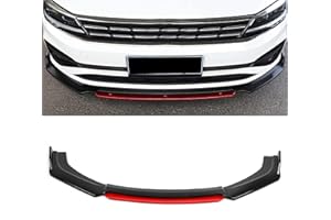 Front Bumper Lip ， Car Bumper Protector， Universal Front Bumper Lip Spoiler Chin Body Kit PP Auto Car Exterior Aerodynamic Pa