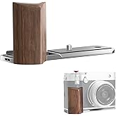 Freewell Premium Wooden L Bracket Handheld Grip with Quick Release Plate – Arca Compatible for Fuji GFX100RF (Silver)