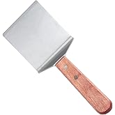 Winco TN46 Blade Steak/Burger Turner4-Inch by 3.75-Inch,Stainless Steel, Brown,Medium