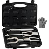 ReluxGo 5-Piece Ball Joint Separator Set, Pickle Fork Tool Set, Tie Rod Removal Tool Set, 1-1/8", 15/16", 11/16", for Cars and Light Vans, with Suitcase