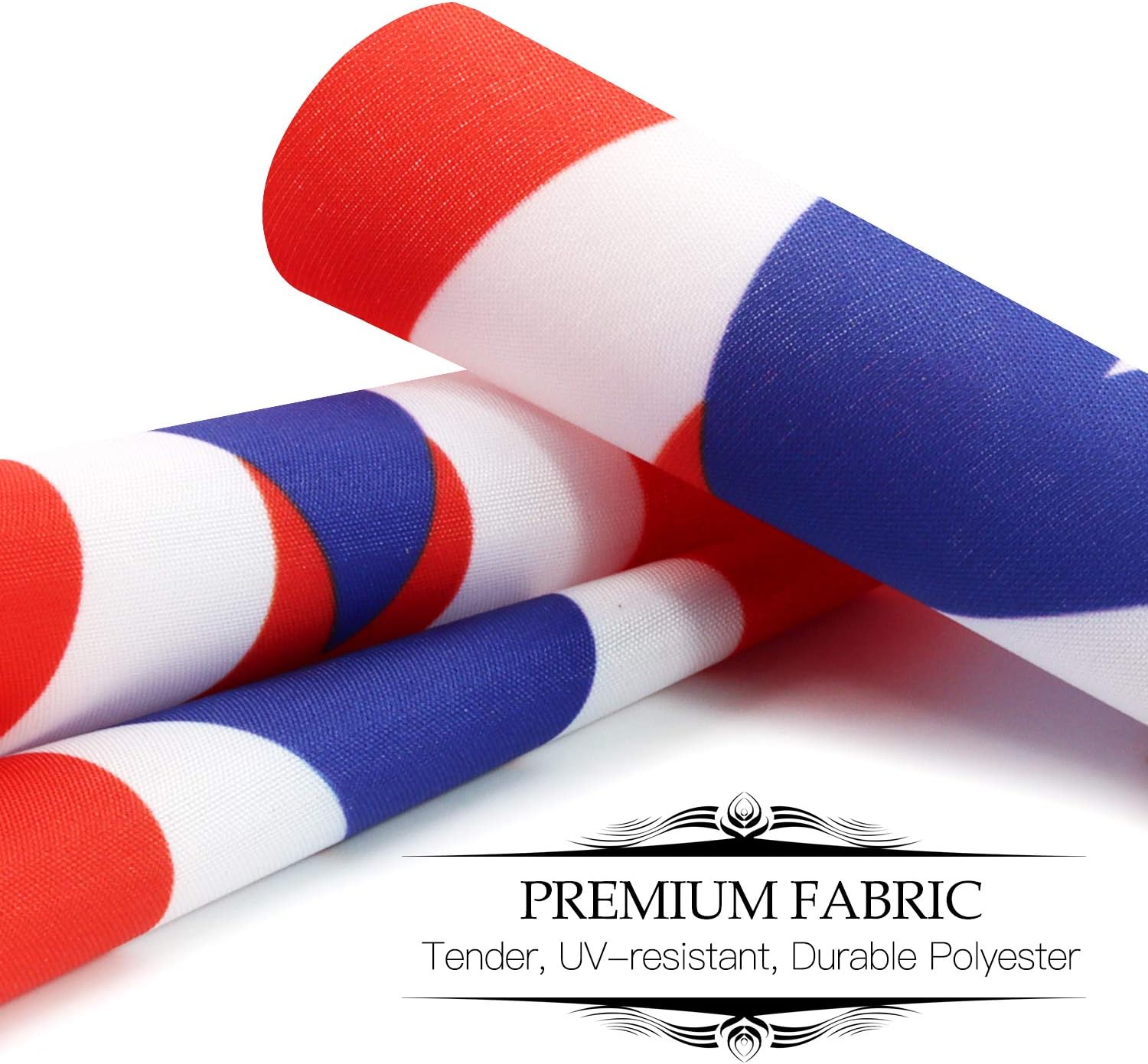ANLEY Puerto Rico Deluxe Desk Flag Set - 6 x 4 Inch Miniature Puerto Rican Desktop Flag with 12" Solid Pole - Vivid Color and Fade Resistant - Black Base and Spear Top : Office Products