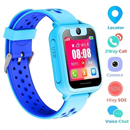 Amazon.com: Reloj inteligente para niños, LBS/GPS, reloj ...