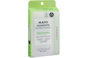 VOESH NEW YORK VOESH Mani Moments, Two Sets of Mani in a Box 3 Step + Nail File, Green Tea Detox, Manicure Kit, Hand Care, Nail Supplies, Home Manicure