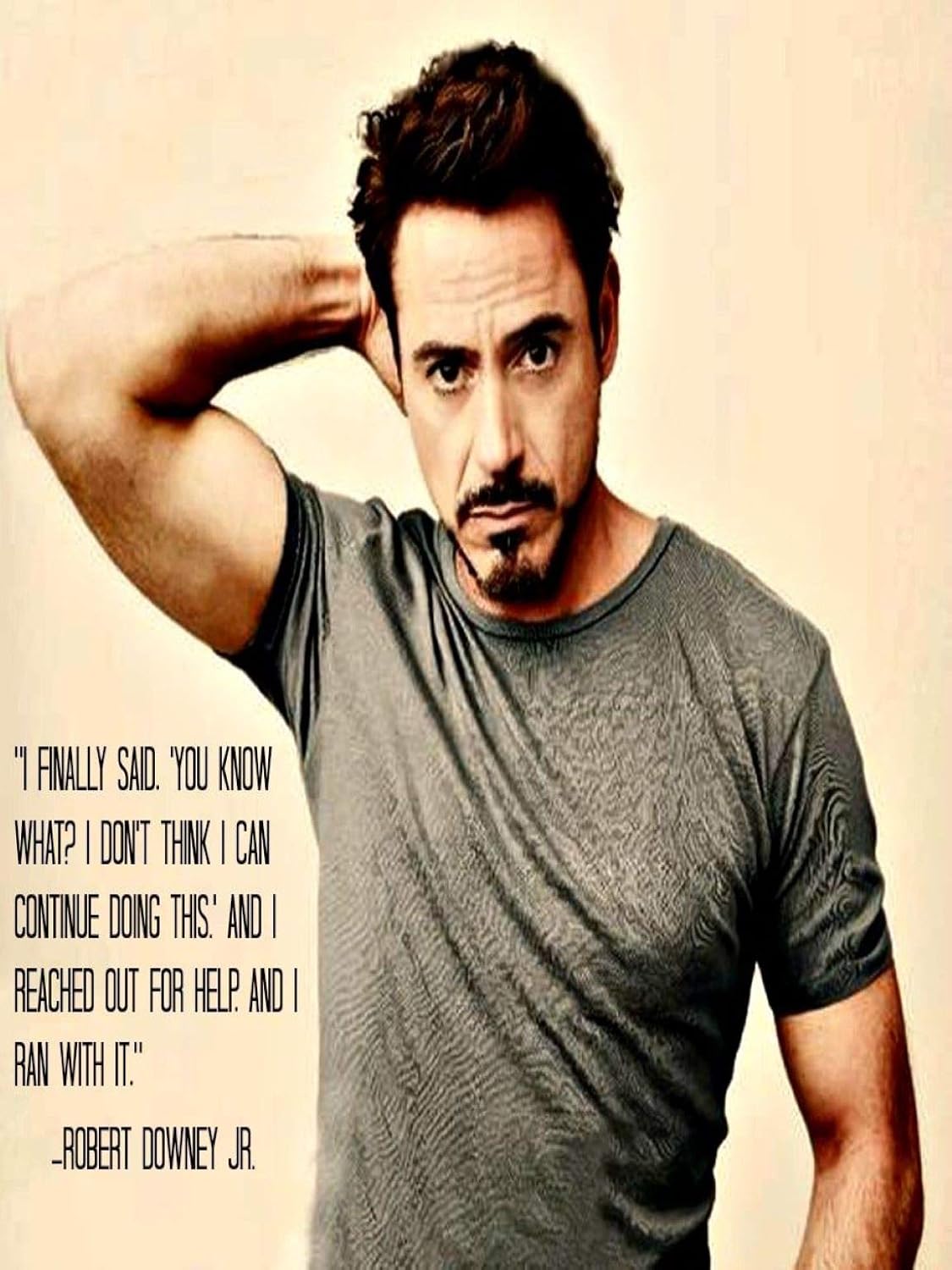 Credence Collections Robert Downey, Jr. Popular Quotes HD Poster 12 x 16 Inch