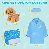Sanlebi Doctors Set for Kids Vet Kit with Plush Dog Blue 25Pcs view 6