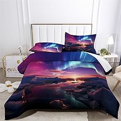 XIICOO Natural Aurora Themed Comfortcer Set Arctic