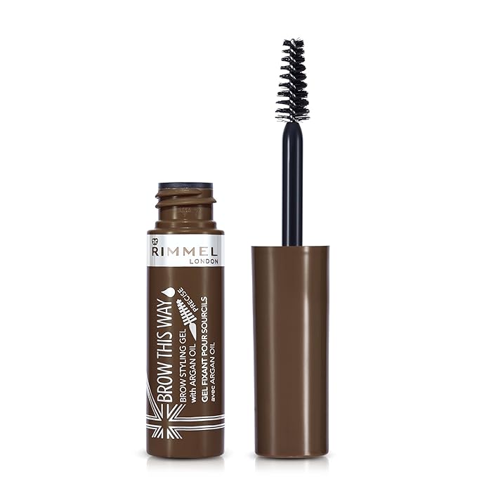 title=Rimmel- Brow This Way Mascara Gel per Sopracciglia Perfette con Argan Oil-