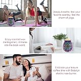 Bobolyn Electric Wax Melts Burner with 3D Fireworks LED Colors, Glass Warmer view 7