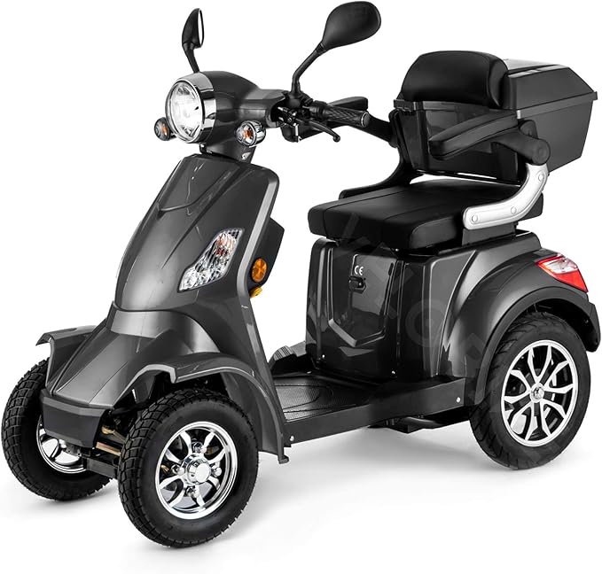 VELECO 4 Wheeled Electric Mobility Scooter 1000W Faster Grey Amazon.co.uk Health & Personal Care