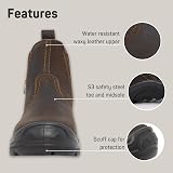 Xpert Defiant S3 Safety Boots Chelsea Steel Toe UK 9 view 3