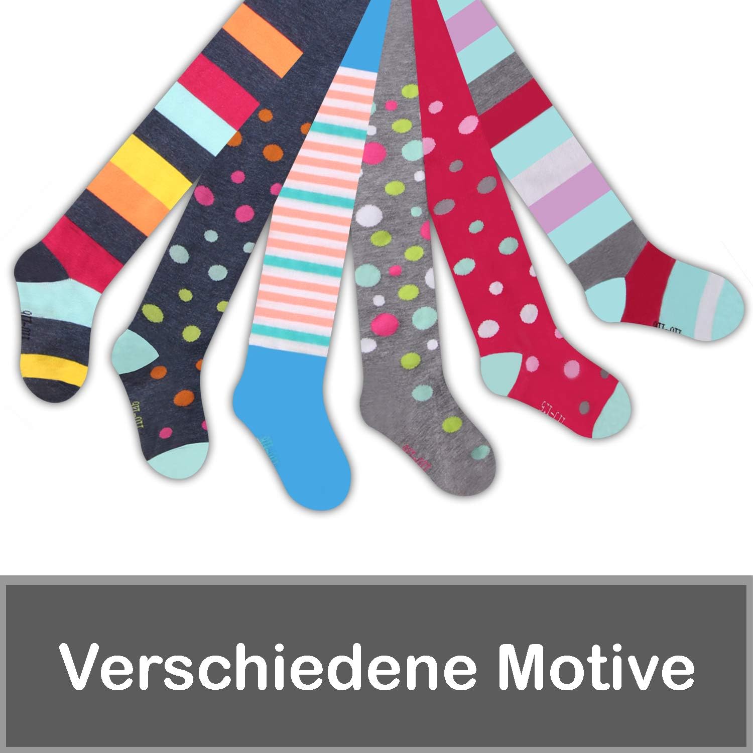 Bebe Fille 0 24m Collants Bebe L K Ii Lot De 6 Enfants Bebe Fille Collants Tricot Collants Avec Ours Chats Etoiles Coeurs Motif Multicolore