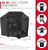 Unicook 50 inch Waterproof Barbecue Cover for Weber Char Broil view 2