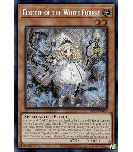 遊戯王 INFO-EN013 白き森のアステーリャ Astellar of the White Forest  (英語版 1st Edition シークレットレア) The Infinite Forbidden Amazon.co.jp: INFO-EN013 白き森のアステーリャ Astellar of