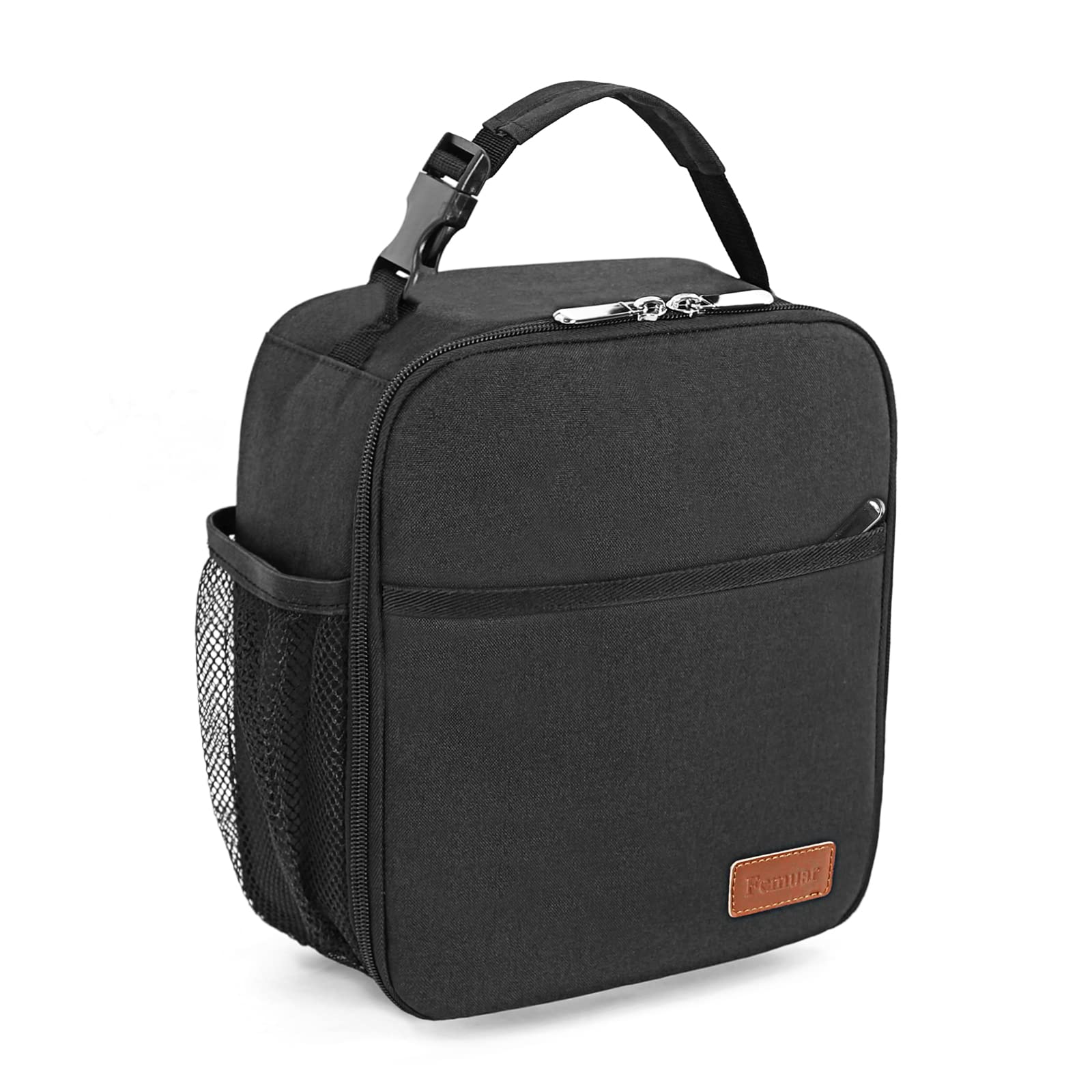 Photo 1 of (used/fair) Femuar Lunch Box for Men Women Adults, Small Lunchbox for Work Picnic - Reusable Lunch bag Portable Lunch tote, Black