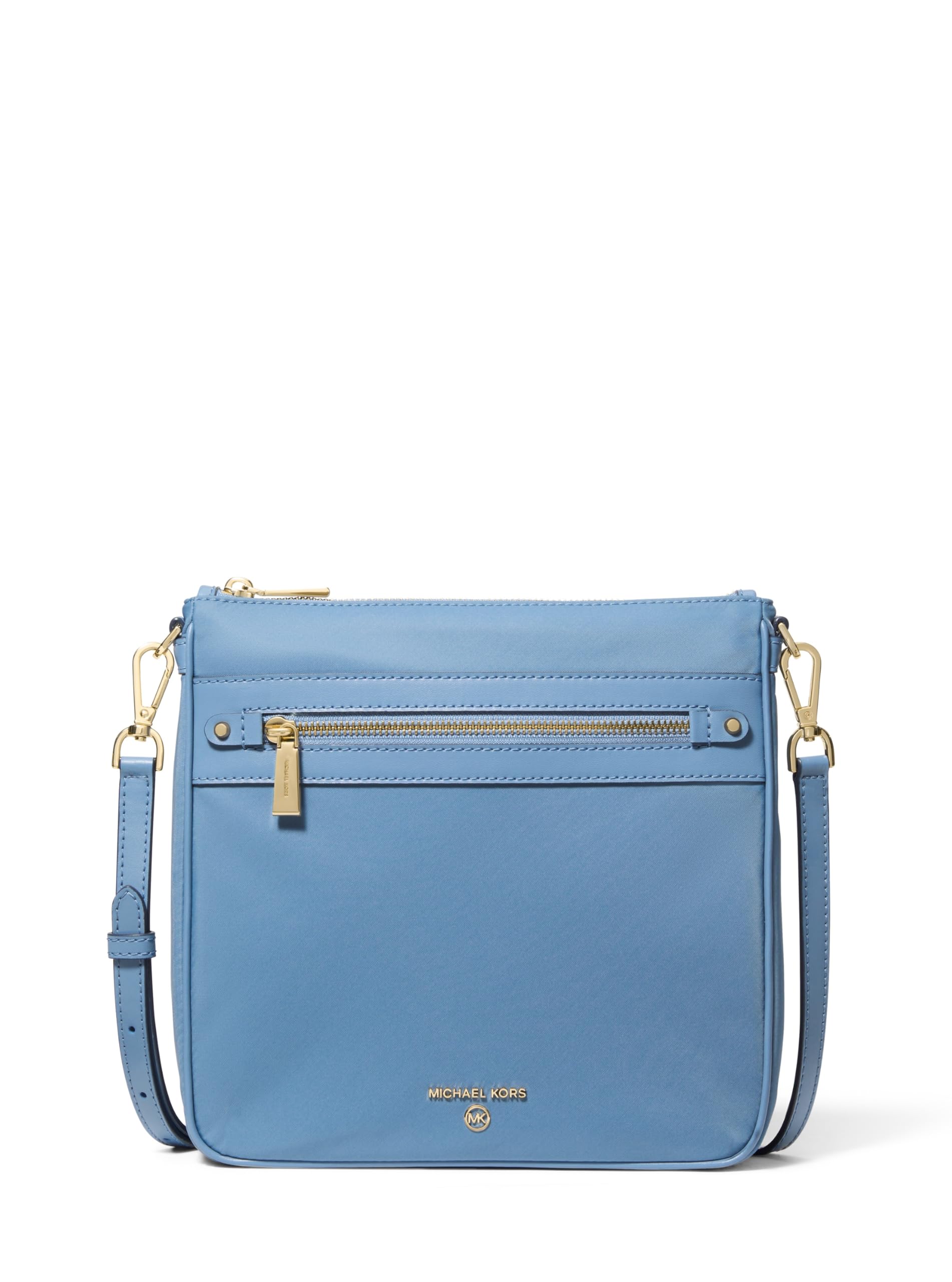 Michael Kors Jet Set Charm Large Crossbody Bag, Gold-Tone Hardware/Milano Nylon/French Blue