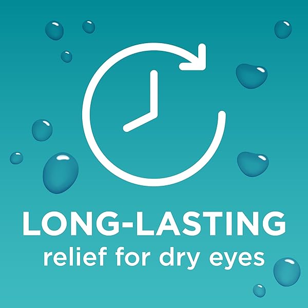 BLINK TEARS LUBRICATING EYE DROPS, MOISTURIZING & SOOTHING FOR MILD TO MODERATE DRY EYES, WITH HYALURONATE, REDUCES DISCOMFORT, LONG-LASTING HYDRATION, SOOTHES & MOISTURIZES, 0.5 FL OZ