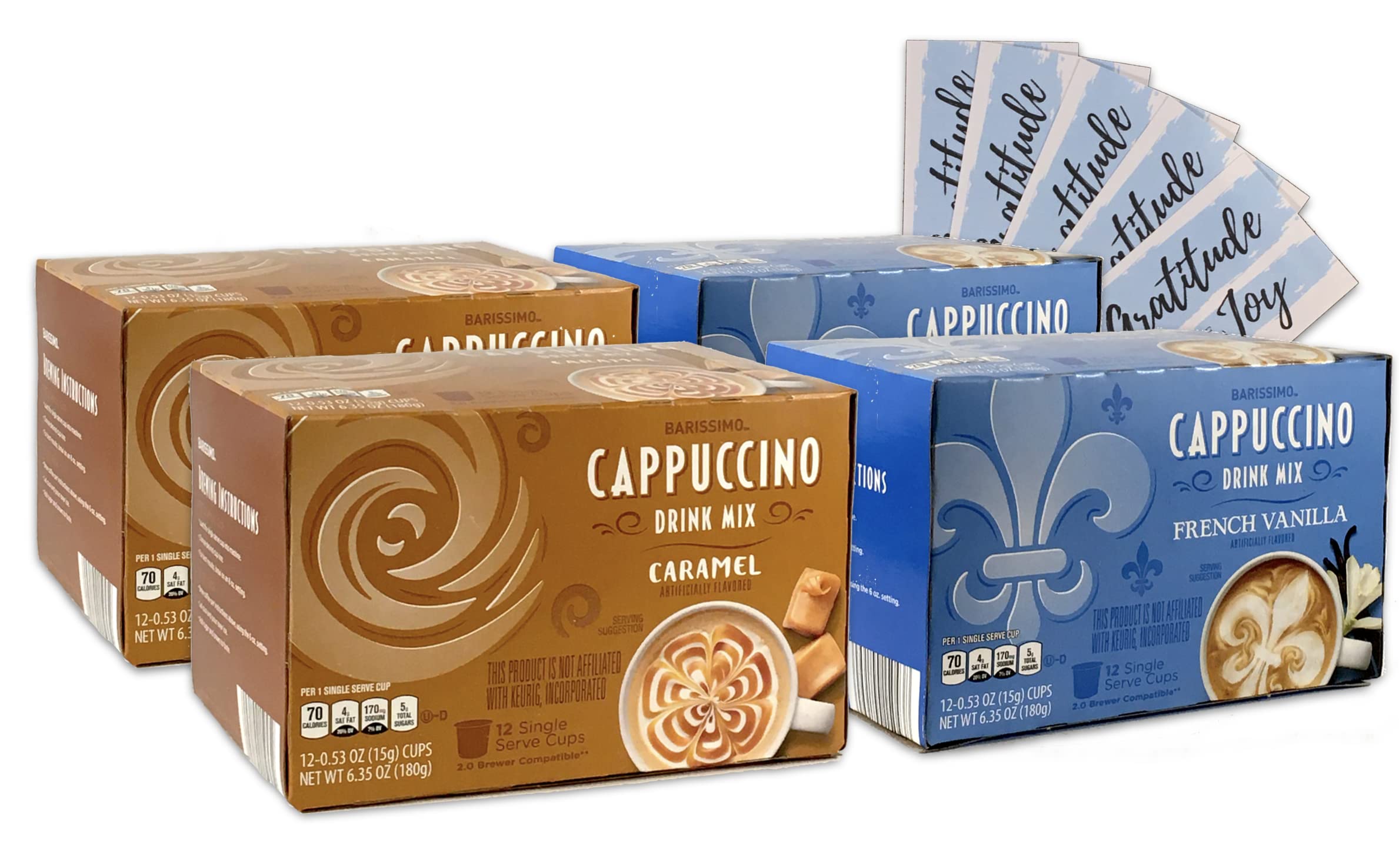 Barissimo Cappuccino Variety Pack Coffee Drink Mix Pods