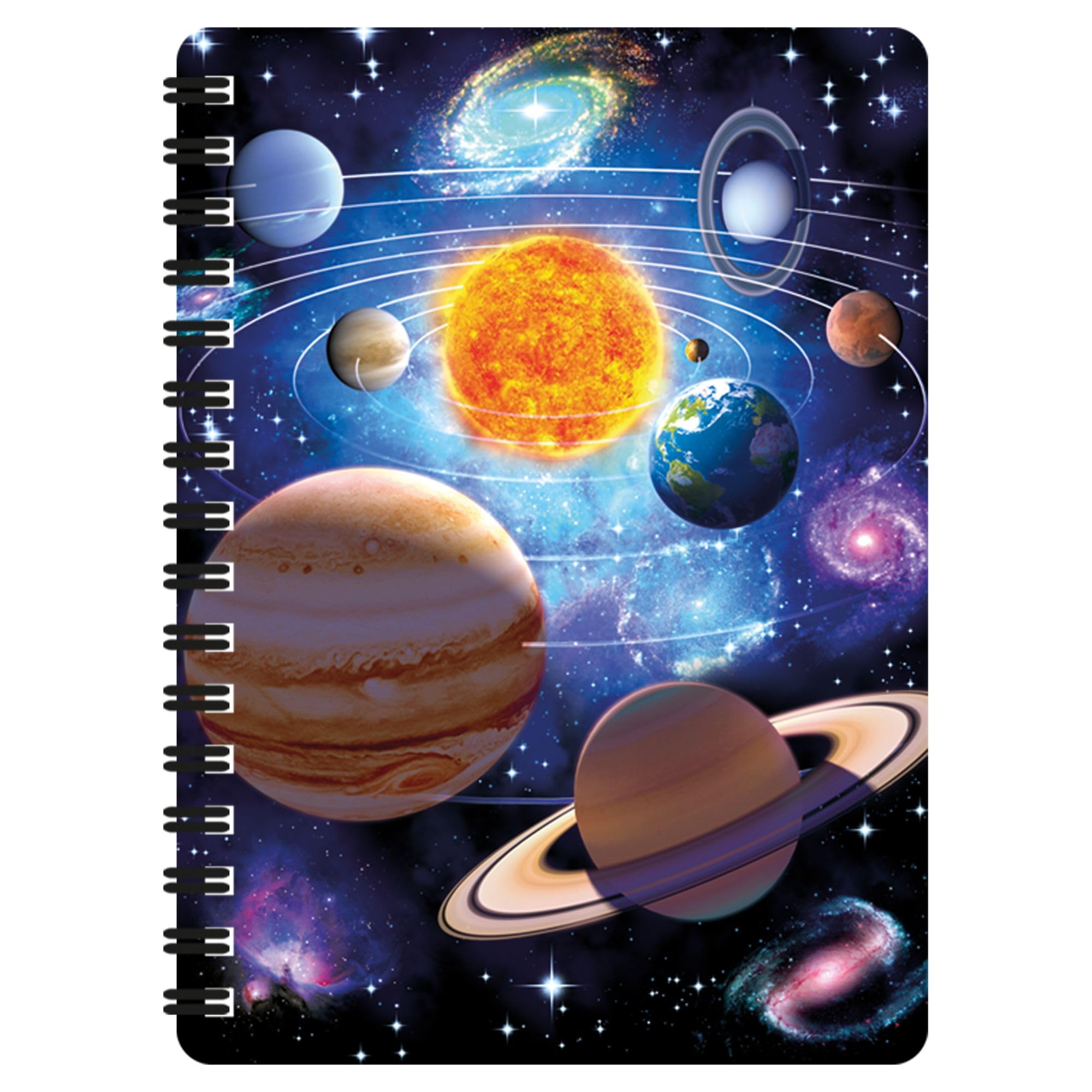 3D LiveLife Jotter - You Are Here from Deluxebase. Lenticular 3D Space A6 Spiral Notebook with Plain Recycled Paper Pages. Artwork Licensed from Renowned Artist David Penfound
