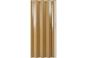 Techni Home Studio Series 48" W PVC Foldable Accordion Doors, Gold