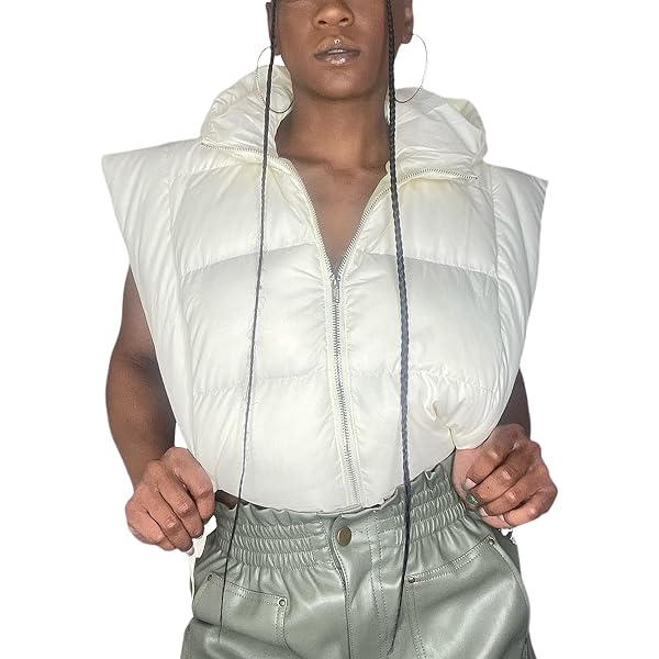Amazon.com: Women Cropped Puffer Vest 