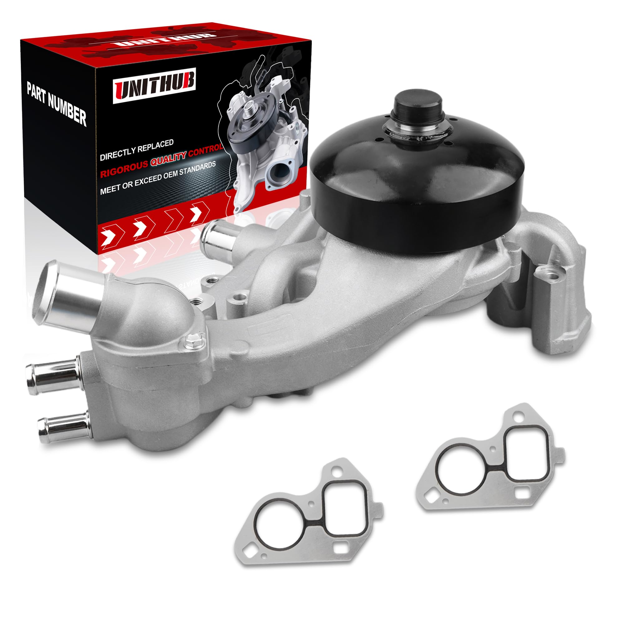 Photo 1 of UNITHUB Engine Water Pump Automotive w/Thermostat Gasket 12600767 AW6009 Compatible for Avalanche Silverado Suburban Tahoe Sierra Yukon 4.8L 5.3L 6.0L 6.2L 2007-2020