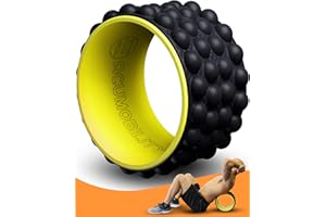 Acumobility Back Stretcher, Back Cracker, Back Roller, Back Pain, Back Pain Relief Products, Yoga Wheel, Back Foam Roller for Back, Back Stretching & Back Cracking Device, Back Popper - 11" H x 7" W