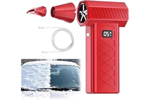 Snow Blower for Car,Portable Snow Blower Ideal for Vehicle Snow Removal and Home Cleaning,6-Speed & Fast Snow,USB Rechargeabl